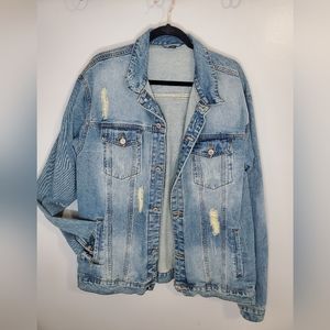 Distressed Jean jacket